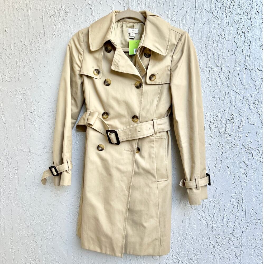 J. Crew Tan Trench Coat